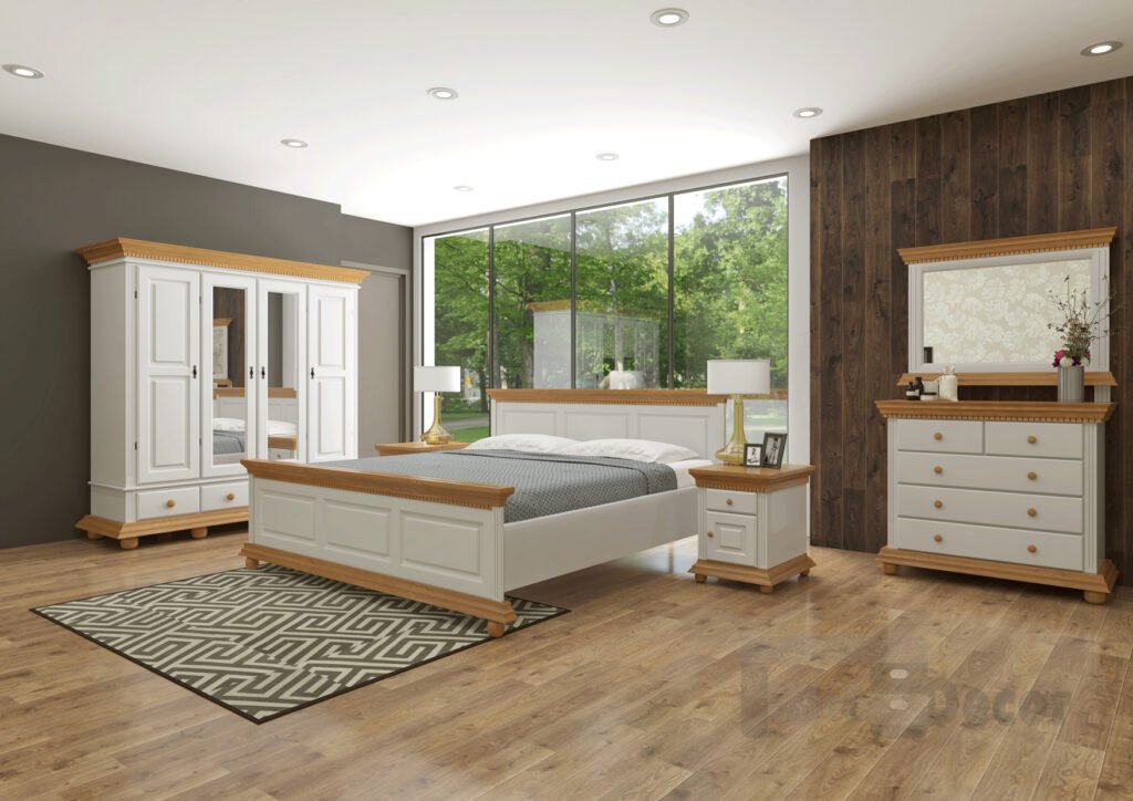 Luxus bedroom in solid wood